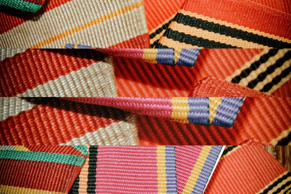 Ribbons textuur, macro textiel achtergrond voor website of mobiele apparaten, stof staal — Stockfoto