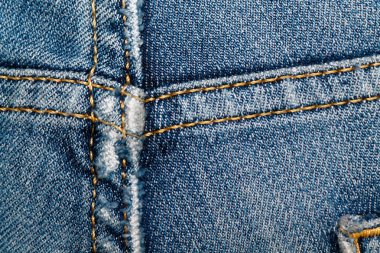 Eski kot dantel Denim doku, web sitesi veya mobil cihazlar için makro arka plan closeup