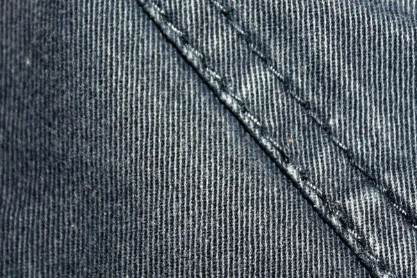 Bolso de jeans azul obsoleto Textura jeans, fundo macro para web site ou dispositivos móveis — Fotografia de Stock