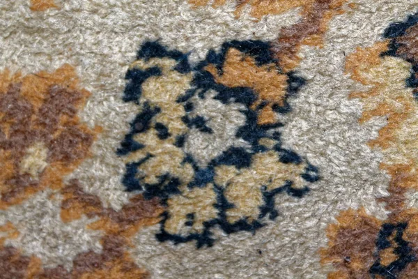 Perski dywan tekstury, ornament streszczenie makro. Środkowy Wschodniej tradycyjnych dywanów tkanina tło — Zdjęcie stockowe