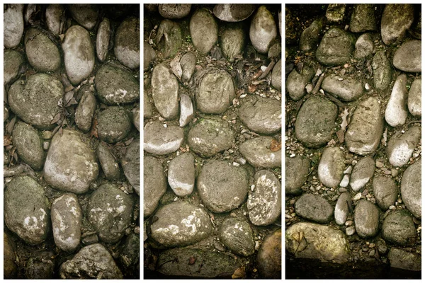 Texture de pierre, niveau de la surface de la roche, fond de galets pour site Web ou appareils mobiles — Photo