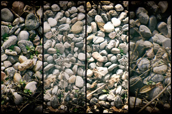 Textura de pedra, nível de superfície de rocha, fundo de seixo para web site ou dispositivos móveis — Fotografia de Stock