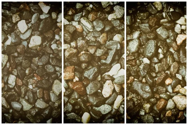 Stone texture, rock surface level, pebble background for web site or mobile devices — Stock Photo, Image