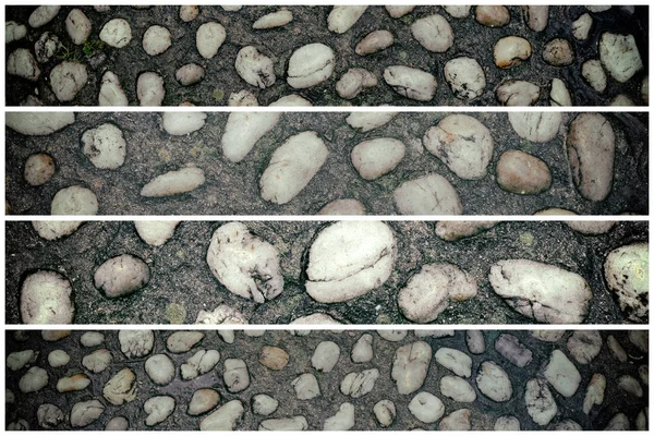Textura de pedra, nível de superfície de rocha, fundo de seixo para web site ou dispositivos móveis — Fotografia de Stock