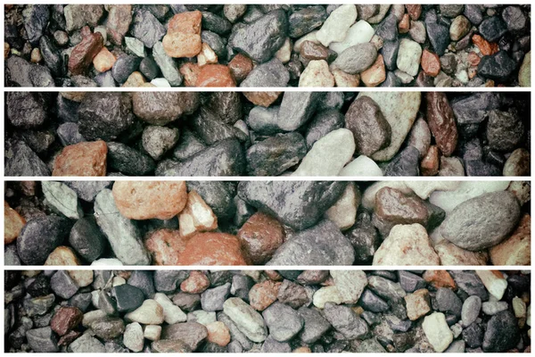 Stone texture, rock surface level, pebble background for web site or mobile devices — Stock Photo, Image