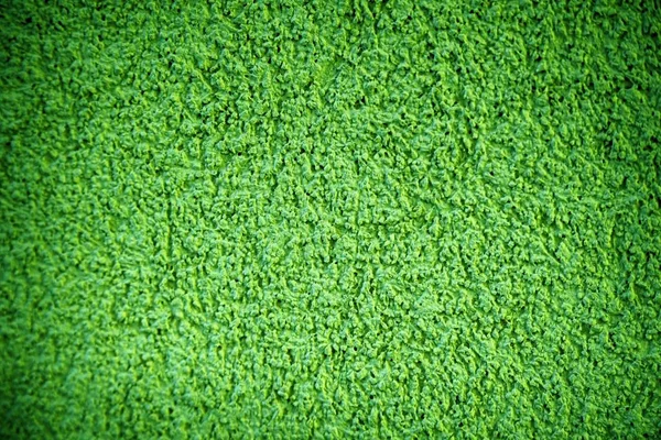壁アート ブラシ ストロークの背景に装飾的な超緑プラスター テクスチャ — ストック写真