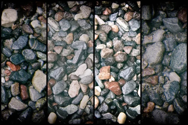 石材质地, 岩石表面水平, 卵石背景为网站或移动设备 — 图库照片
