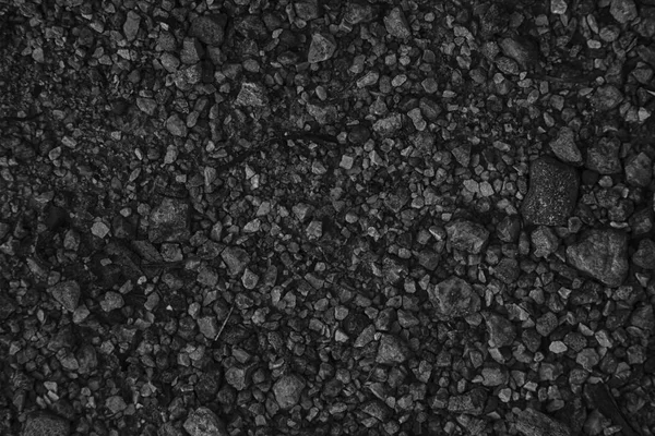 Fekete-fehér kavicsos felület, kő textúra vagy rock hátteret, földi háttér — Stock Fotó