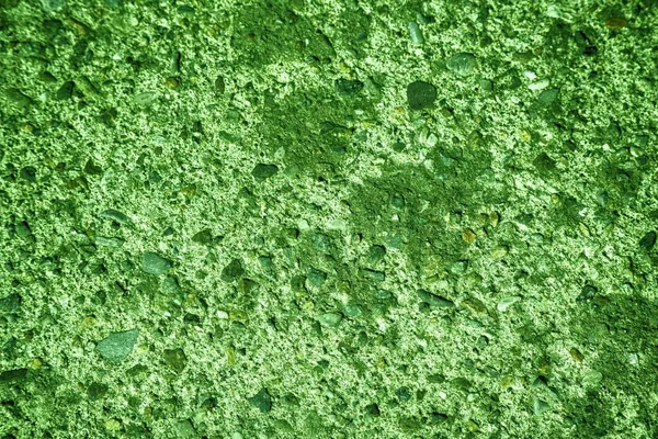 ウルトラ グリーン石膏コンクリート テクスチャ、はがきの石の表面、ロックのひびの入った背景 — ストック写真