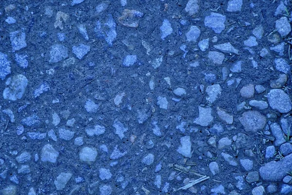 Ultra niebieski betonu żwirowa tekstury, powierzchni kamienia, skała beżowa — Zdjęcie stockowe