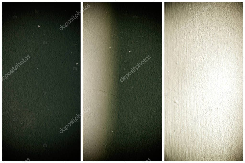 Plaster surface or stucco wall with shadow - indoors background