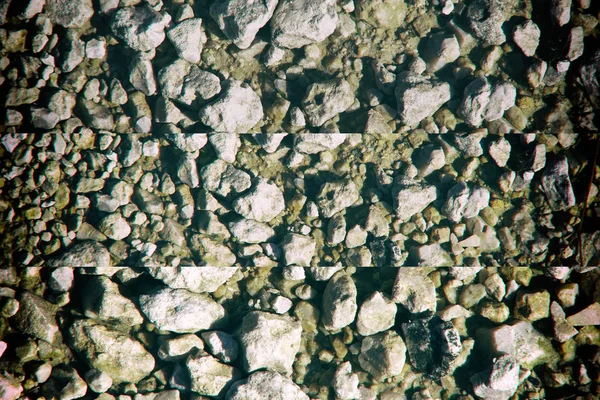 Textura del suelo como en Marte, superficie de arena, fondo de piedra — Foto de Stock