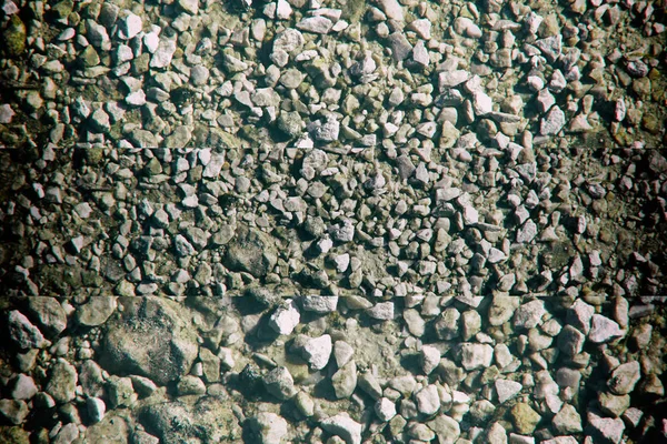 Tekstury ziemi, jak na powierzchni Marsa, piasek, kamień tło — Zdjęcie stockowe
