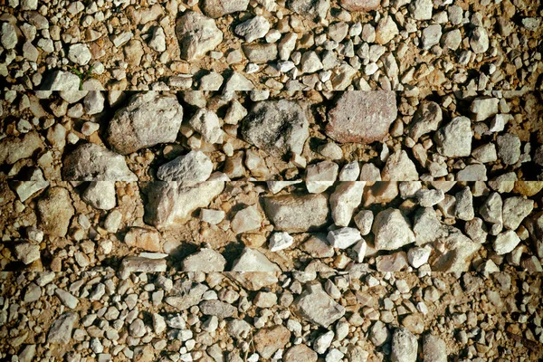 Textura do solo como em Marte, superfície de areia, fundo de pedra — Fotografia de Stock