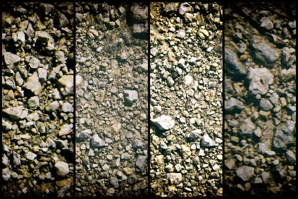 Ziemi jak na Marsie, tekstury ziemi, piasek powierzchnia, kamienne podłoże — Zdjęcie stockowe