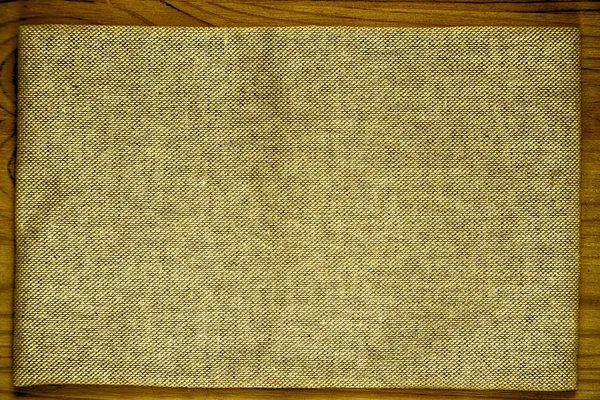 Superfície de tecido de linho ultra amarelo para uso de mock-up ou designer, amostra de capa de livro, amostra — Fotografia de Stock