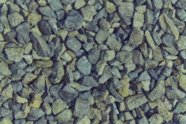 Çakıl dokulu yüzey, taş zemin ve kaya arka plan