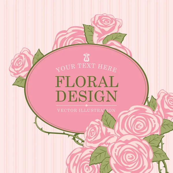 Fondo diseños florales — Vector de stock