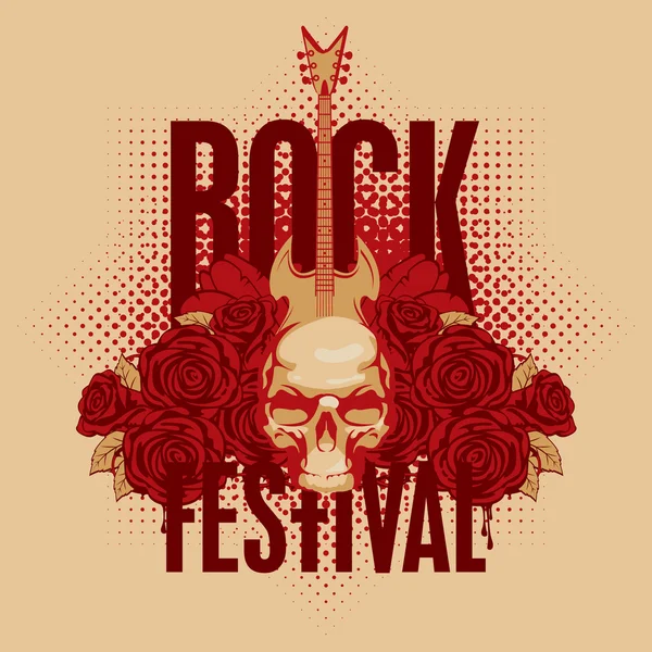 bir elektro gitar müzik poster