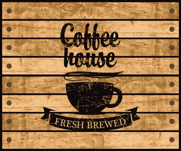 コーヒー ・ ハウスのロゴ — ストックベクタ