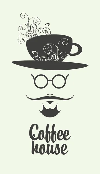 Šálek kávy muže — Stockový vektor