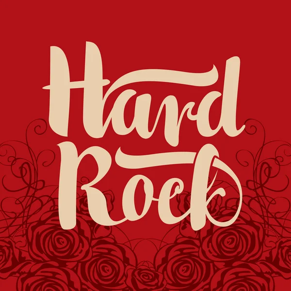 Hard rock nápis — Stockový vektor