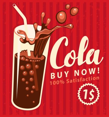 kola içerken retro tarzında