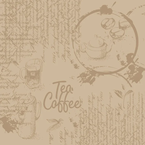 Fondo café con textura — Vector de stock