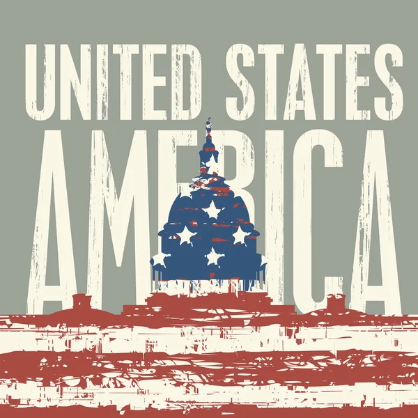 États-Unis d'Amérique — Image vectorielle