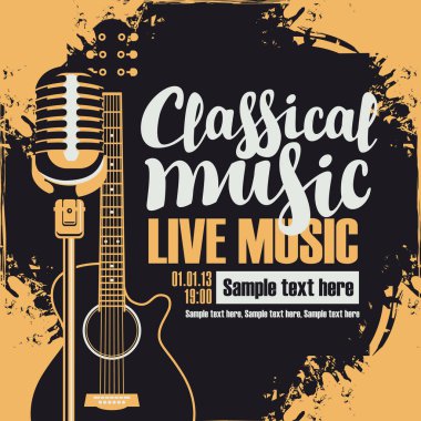 Klasik müzik konseri için poster