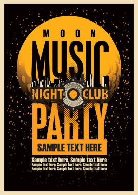Disko müzik parti poster