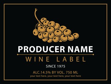 üzüm şarap için Etiketler