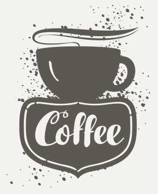 Vektör işareti Cafe Cup ile