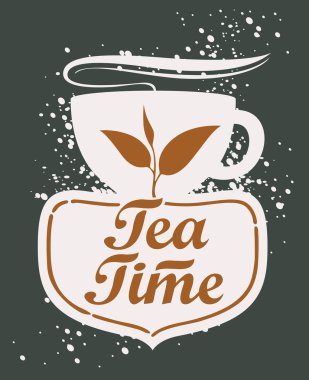 çay bardağı ile yazı çizimi