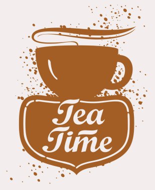 çay bardağı ile yazı çizimi