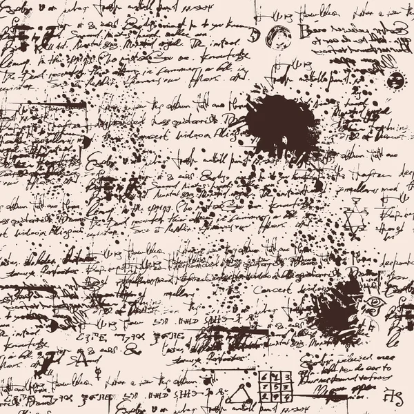 Texture fond de texte manuscrit — Image vectorielle