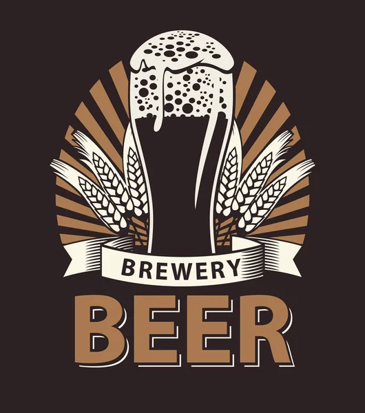 kahverengi renkte bira için etiket