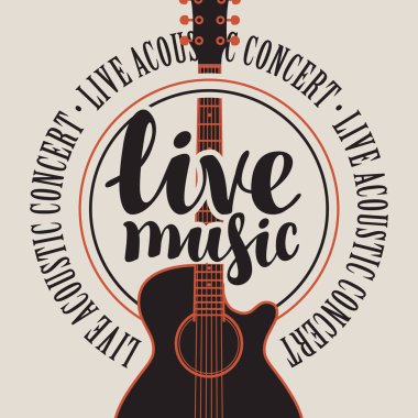afiş canlı müzik akustik gitar