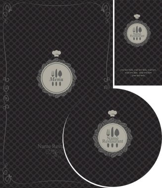 bir kafe ya da Restoran için tasarım öğeleri kümesi