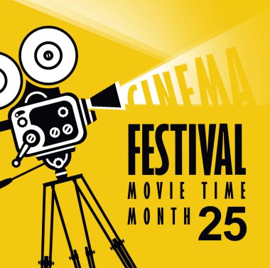 eski moda film kamera ile film zaman gönderen