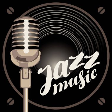 afiş akustik hoparlör ve mikrofon ile