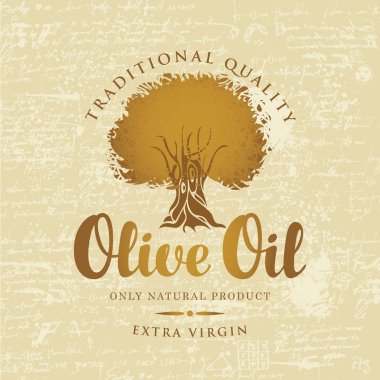 Zeytin ağacı ve etiketli zeytinyağı ile banner