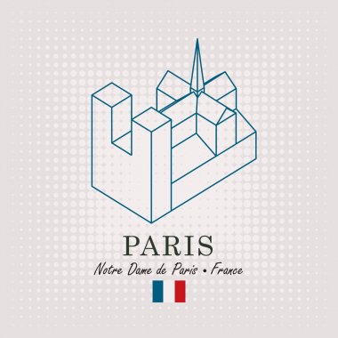 Şematik çizim notre dame de paris