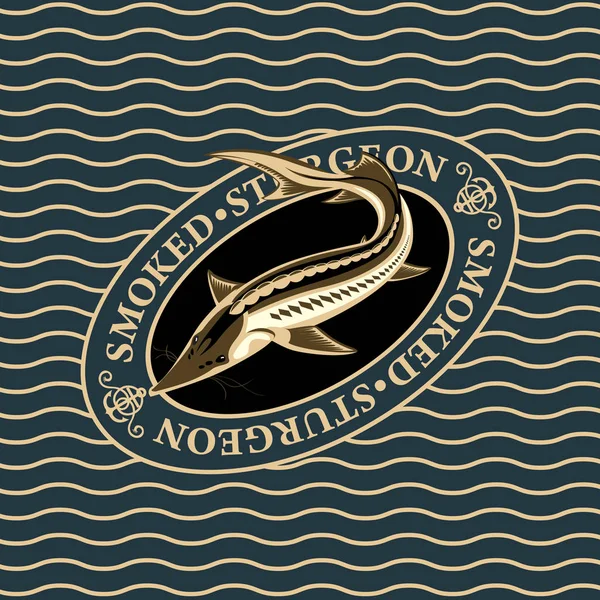 Mersin balığı dalgalar arka plan üzerinde füme