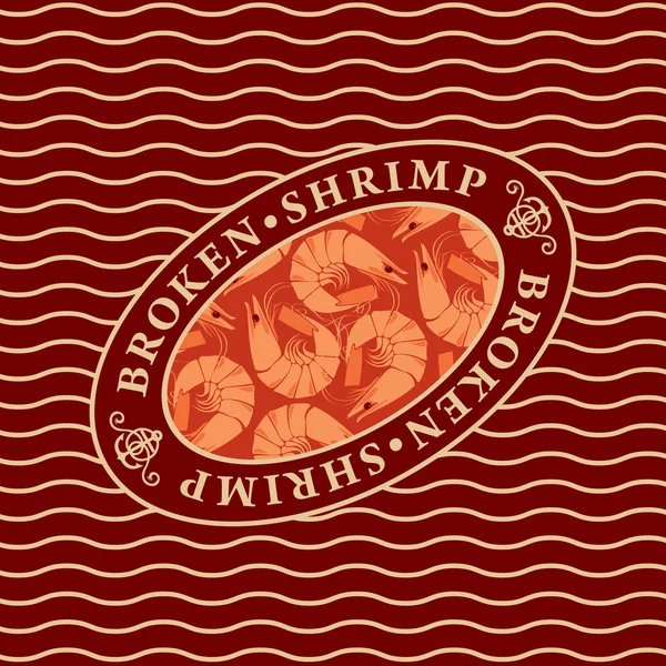 arka plan dalgalar üzerinde oval tabak üzerinde kırık karides