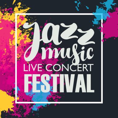parlak soyut noktalar ile Müzik Festivali Afiş