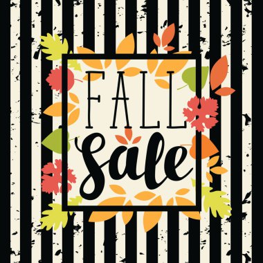 Satılık Tasarım renkli sonbahar yaprakları ile düşmek