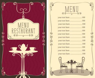 café fiyat listesi ve hizmet tablo menüsü