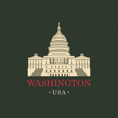 Vektör görüntü bize Washington DC'deki Capitol Binası