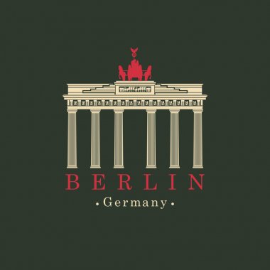 Vektör görüntü Berlin Brandenburg Kapısı